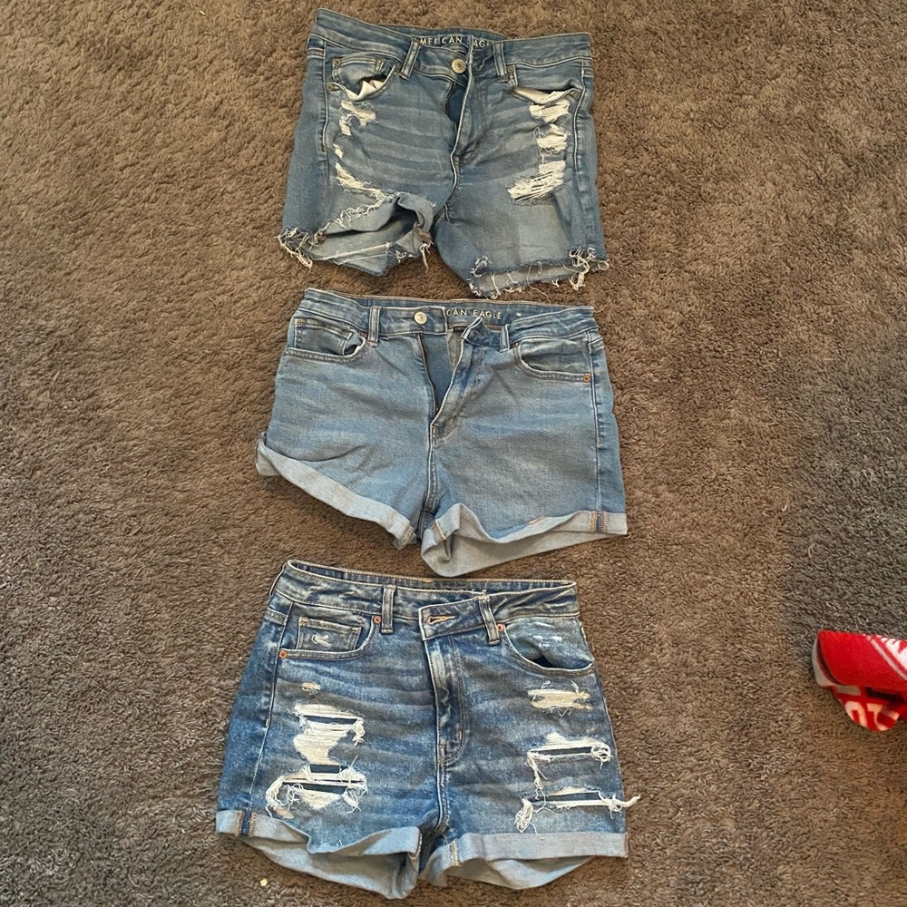 3 pairs of American Eagle shorts